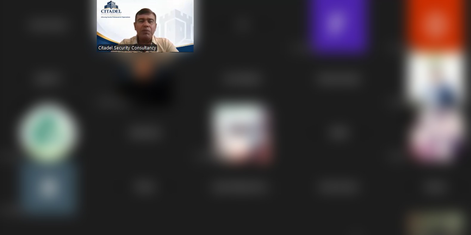 The live session on Zoom with attendees joining from around the world; attendee names and photos are blurred